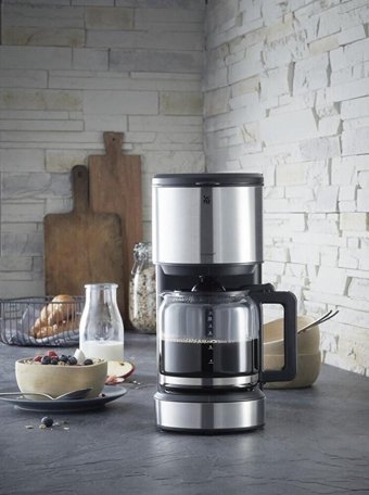 Wmf Stelio Zaman Ayarlı Plastik Filtreli Karaf 1.2 L Hazne Kapasiteli 10 Fincan 1000 W Siyah Filtre Kahve Makinesi