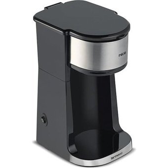 Nice Termotti T5 Paslanmaz Çelik Filtreli Termoslu 0.45 L Hazne Kapasiteli 4 Fincan Mini 750 W İnox Filtre Kahve Makinesi