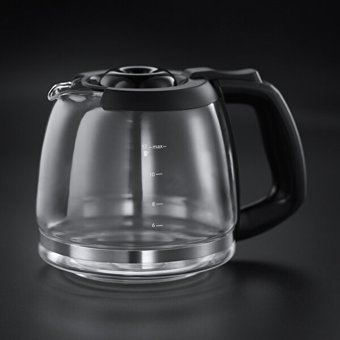 Russell Hobbs 22000-56 Victory Grind & Brew Zaman Ayarlı Paslanmaz Çelik Filtreli Karaf 1.25 L Hazne Kapasiteli 12 Fincan 1025 W Siyah Filtre Kahve Makinesi