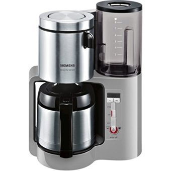 Siemens TC86505 Paslanmaz Çelik Filtreli Termoslu 1.1 L Hazne Kapasiteli 12 Fincan 1100 W Füme Filtre Kahve Makinesi