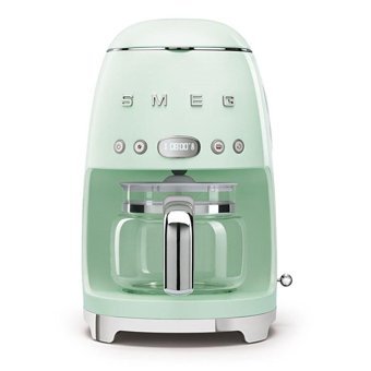 Smeg DCF02PGEU Zaman Ayarlı Paslanmaz Çelik Filtreli Karaf 1.4 L Hazne Kapasiteli 10 Fincan Akıllı 1050 W Yeşil Filtre Kahve Makinesi