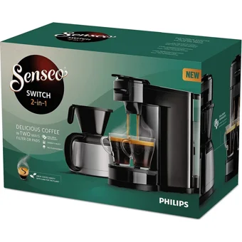 Philips Senseo HD6592/64 Paslanmaz Çelik Filtreli Termoslu 1 L Hazne Kapasiteli 7 Fincan 1000 W Siyah Filtre Kahve Makinesi