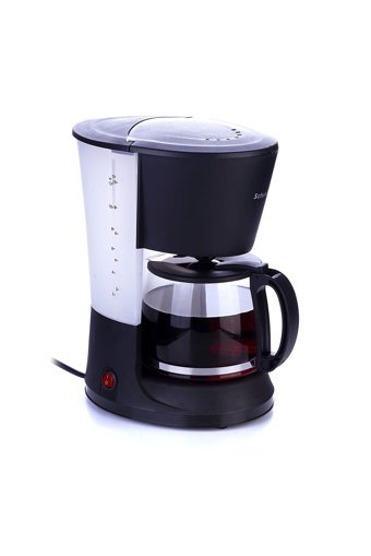 Schrader SCH1537 Gloria Plastik Filtreli Karaf 1.2 L Hazne Kapasiteli 12 Fincan 1000 W Siyah Filtre Kahve Makinesi