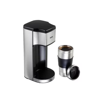 Vestel Drip&go Kişisel Plastik Filtreli Termoslu 0.45 L Hazne Kapasiteli Mini 650 W Gri Filtre Kahve Makinesi