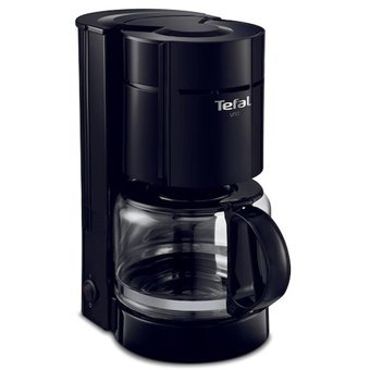 Tefal Zaman Ayarlı Plastik Filtreli Karaf 1.1 L Hazne Kapasiteli 10 Fincan Akıllı Siyah Filtre Kahve Makinesi