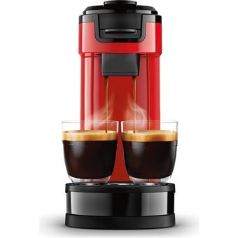 Philips Senseo HD6592/64 Paslanmaz Çelik Filtreli Termoslu 1 L Hazne Kapasiteli 7 Fincan 1000 W Kırmızı Filtre Kahve Makinesi