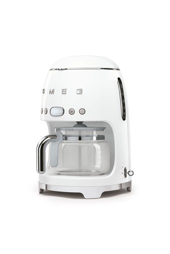 Smeg Dcf02wheu 50's Style Zaman Ayarlı Paslanmaz Çelik Filtreli Karaf 1.25 L Hazne Kapasiteli 4 Fincan Akıllı 1200 W Beyaz Filtre Kahve Makinesi