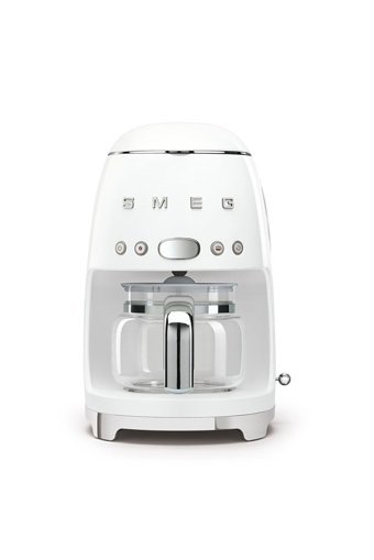Smeg Dcf02wheu 50's Style Zaman Ayarlı Paslanmaz Çelik Filtreli Karaf 1.25 L Hazne Kapasiteli 4 Fincan Akıllı 1200 W Beyaz Filtre Kahve Makinesi