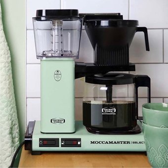 Moccamaster KBG741 Select Plastik Filtreli Karaf 1.25 L Hazne Kapasiteli 10 Fincan Akıllı 1520 W Pastel Yeşil Filtre Kahve Makinesi