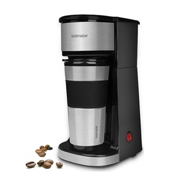 Goldmaster GM 7347 Perfectto Plastik Filtreli Termoslu 0.45 L Hazne Kapasiteli 1 Fincan 750 W Siyah Filtre Kahve Makinesi