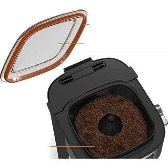 Krups Aroma Partner Zaman Ayarlı Plastik Filtreli Karaf 1.25 L Hazne Kapasiteli 10 Fincan Akıllı 1000 W Gri Filtre Kahve Makinesi