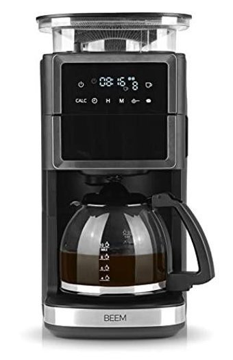 Beem Paslanmaz Çelik Filtreli Karaf 1.25 L Hazne Kapasiteli 10 Fincan Akıllı 1000 W Siyah Filtre Kahve Makinesi