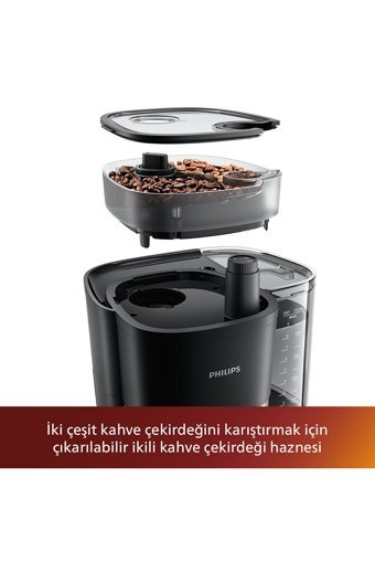 Philips HD7888/01 All-in-One Brew Zaman Ayarlı Paslanmaz Çelik Filtreli Karaf 1.25 L Hazne Kapasiteli 10 Fincan Akıllı 1000 W Siyah Filtre Kahve Makinesi