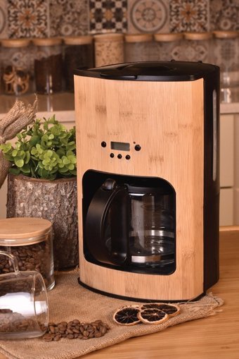 Bambum Natura Metal Filtreli Karaf 1000 W Kahverengi Filtre Kahve Makinesi