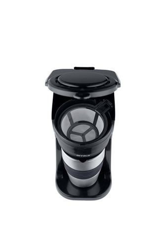 Arnica IH32140 Paslanmaz Çelik Filtreli Termoslu 0.4 L Hazne Kapasiteli Mini 750 W Siyah Filtre Kahve Makinesi