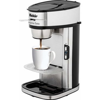 Fakir Aroma Solo Plastik Filtreli Bardaklı 0.41 L Hazne Kapasiteli 4 Fincan Akıllı 1300 W İnox Filtre Kahve Makinesi