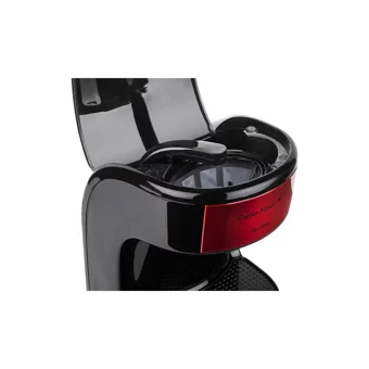 Tantitoni Coffe Mood Plastik Filtreli Bardaklı 0.3 L Hazne Kapasiteli 1 Fincan Mini 450 W Kırmızı Filtre Kahve Makinesi