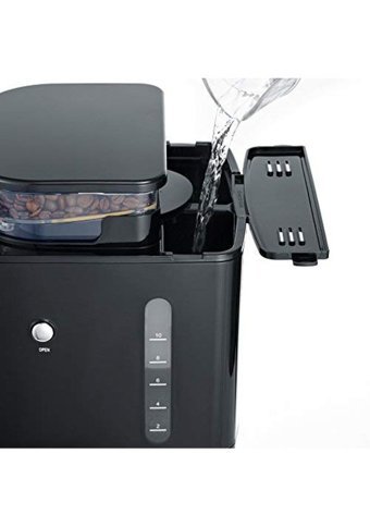 Severin KA 4810 Paslanmaz Çelik Filtreli Karaf 1.4 L Hazne Kapasiteli 10 Fincan 1000 W Siyah Filtre Kahve Makinesi