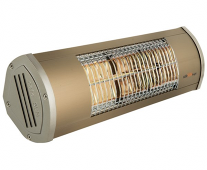Cafesun KS-2600 Bright Nikel 2000 Watt Duvar Tipi Infrared Isıtıcı Bronz