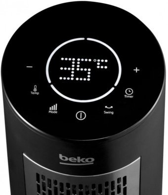 Beko BK T PTC 2200 2200 Watt Kule Tipi Fanlı Isıtıcı Siyah