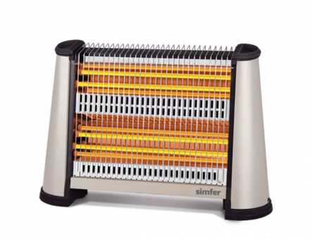 Simfer S 2600 WTX Loft 2200 Watt Ayaklı Quartz Isıtıcı Gri