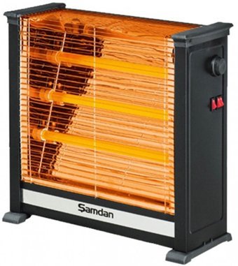 Şamdan 3005 Energy 2200 Watt Şömine Infrared Isıtıcı Siyah
