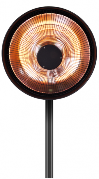 DLC Heatowl 2000 Watt Ayaklı Halojen Isıtıcı Siyah