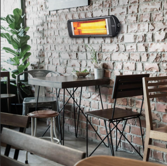 Kumtel EX-25 Ecoray 2500 Watt Duvar Tipi Infrared Isıtıcı Siyah