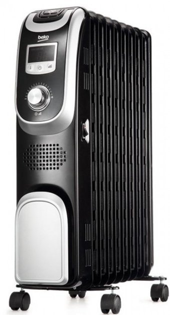 Beko BRI 9D 2000 2000 Watt 9 Dilimli Ayaklı Yağlı Radyatör Isıtıcı Siyah