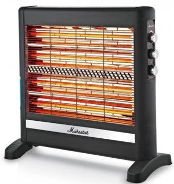 Marsstar MS-09 2800 Watt Şömine Quartz Isıtıcı Siyah