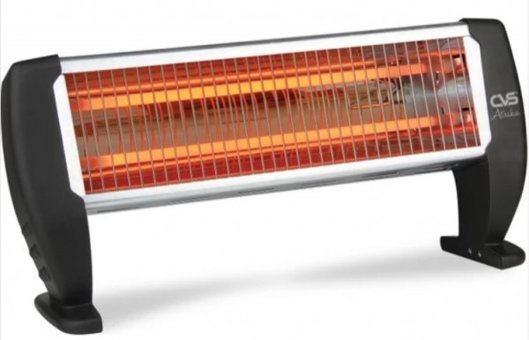 CVS DN 7043 Atrika 1200 Watt Ayaklı Quartz Isıtıcı Siyah