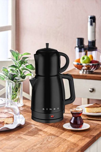 Awoss Demplus Çelik Demlikli 2200 W Çelik Gövdeli Çay Makinesi