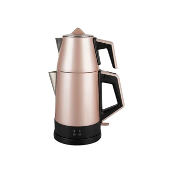 Goldstar ST 7305MK Otomatik Çelik Demlikli 1800 W Işıklı Çelik Gövdeli Kırmızı Retro Çay Makinesi