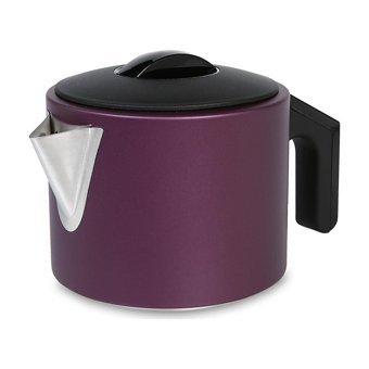 Evia Ladem Çelik Demlikli 1800 W Işıklı Çelik Gövdeli Mor Retro Çay Makinesi