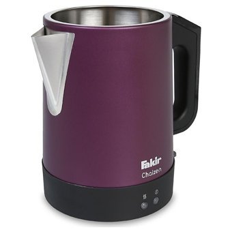 Evia Ladem Çelik Demlikli 1800 W Işıklı Çelik Gövdeli Mor Retro Çay Makinesi
