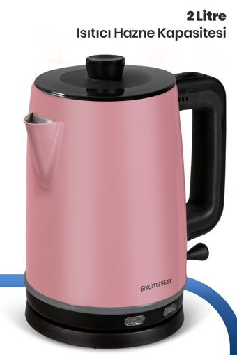 Fantom CY 1500 Otomatik Çelik Demlikli 1800 W Işıklı Çelik Gövdeli Gri Retro Çay Makinesi