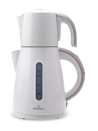 Goldmaster Selvi Otomatik Çelik Demlikli 2200 W Işıklı Çelik Gövdeli Gri Retro Çay Makinesi