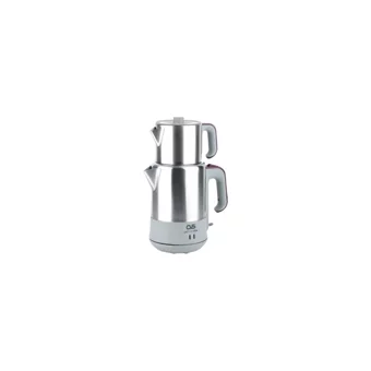 Goldmaster PT 3248M ProFlavor Otomatik Çelik Demlikli 2000 W Işıklı Çelik Gövdeli Beyaz Retro Çay Makinesi