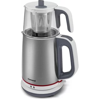 Korkmaz A 331 05 Çaytema Çelik Demlikli 1000 W Çelik Gövdeli Kırmızı Çay Makinesi