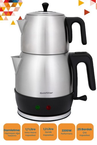 Karaca Maxi Tea Xl 2 In 1 Cam Demlikli 1700 W Plastik Gövdeli Mulberry Çay Makinesi
