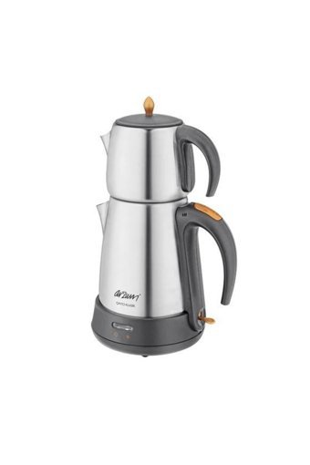 Goldmaster Dem Otomatik Çelik Demlikli 2200 W Işıklı Çelik Gövdeli Kırmızı Retro Çay Makinesi