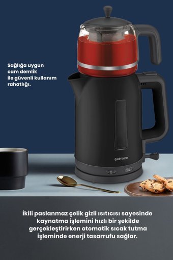 Karaca Allure Otomatik Porselen Demlikli 1000 W Porselen Gövdeli Beyaz Çay Makinesi