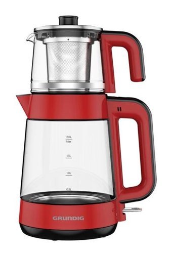 Karaca Çelik Demlikli 1650 W Çelik Gövdeli Antrasit Retro Çay Makinesi