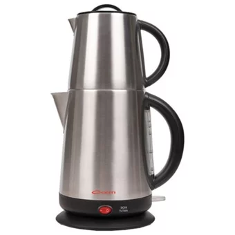 Daystar Çelik Demlikli 1600 W Işıklı Çelik Gövdeli Latte Retro Çay Makinesi