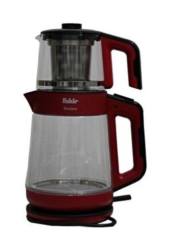 Homend 1709H Royaltea Konuşan Otomatik Çelik Demlikli 1800 W Işıklı Çelik Gövdeli İnox Çay Makinesi