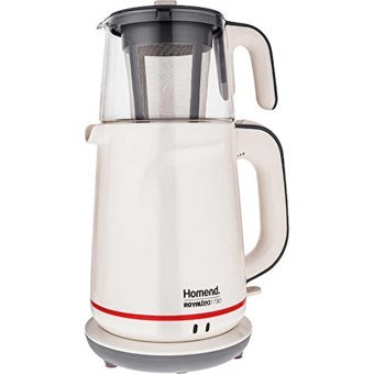 King K 325 Livane Cam Demlikli 1500 W Çelik Gövdeli Kırmızı Çay Makinesi