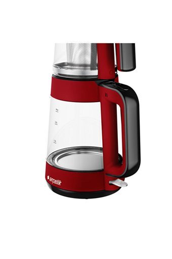 Goldmaster IN 6306EM İncedem Otomatik Çelik Demlikli 2200 W Işıklı Çelik Gövdeli Mavi Retro Çay Makinesi