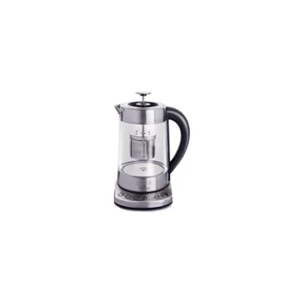 Goldmaster Chaidem Otomatik Çelik Demlikli 2200 W Işıklı Çelik Gövdeli Kırmızı Retro Çay Makinesi