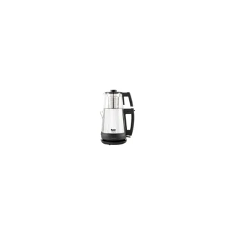 Homend 1721H Royaltea Konuşan Otomatik Cam Demlikli 1800 W Işıklı Plastik Gövdeli Krem Çay Makinesi