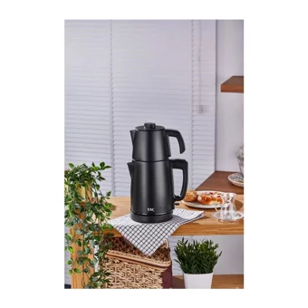 Arzum AR 3089 S Jollietea Otomatik Cam Demlikli 1650 W Plastik Gövdeli Beyaz Çay Makinesi